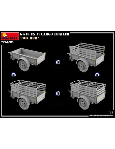 G-518 US 1t Cargo Trailer 'Ben Hur'