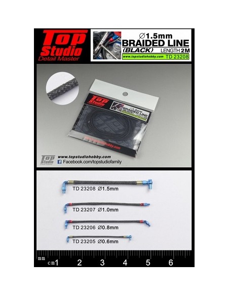 CABLE TRENZADO  BRAIDED LINE 1,5 NEGRO