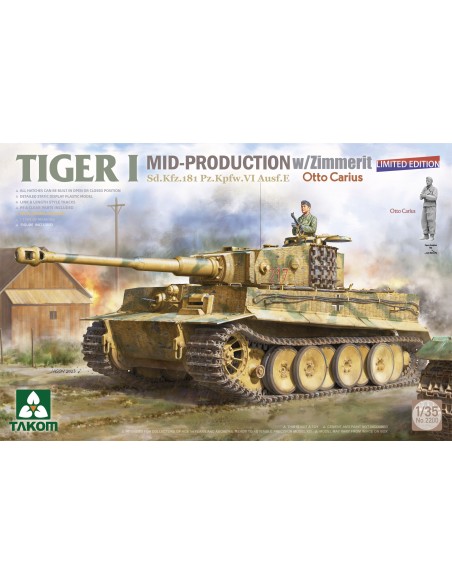 Tiger I Big Box - Mid, Late, Mid/Otto Carius And 1/16 Otto Carius (Limited Edition)