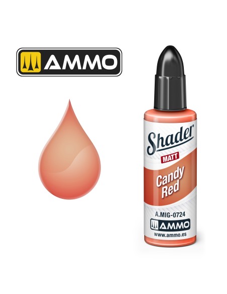 SOMBREADOR MATE MATT SHADER ROJO CARAMELO