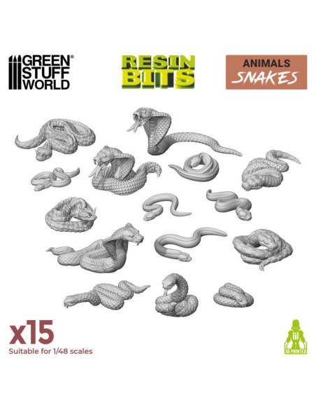 SET IMPRESO EN 3D – SERPIENTES