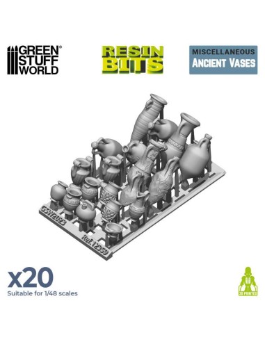 SET IMPRESO EN 3D - VASIJAS ANTIGUAS