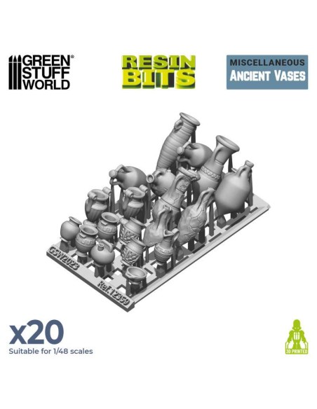 SET IMPRESO EN 3D - VASIJAS ANTIGUAS