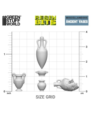 SET IMPRESO EN 3D - VASIJAS ANTIGUAS