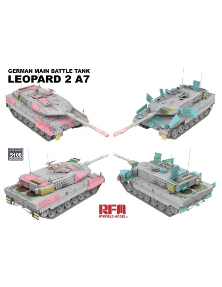 GERMAN MAIN BATTLE TANK W/WORKABLE TANK LEOPARD 2A7