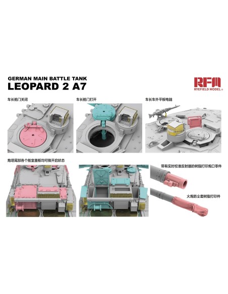 GERMAN MAIN BATTLE TANK W/WORKABLE TANK LEOPARD 2A7