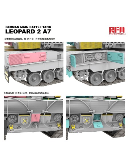 GERMAN MAIN BATTLE TANK W/WORKABLE TANK LEOPARD 2A7