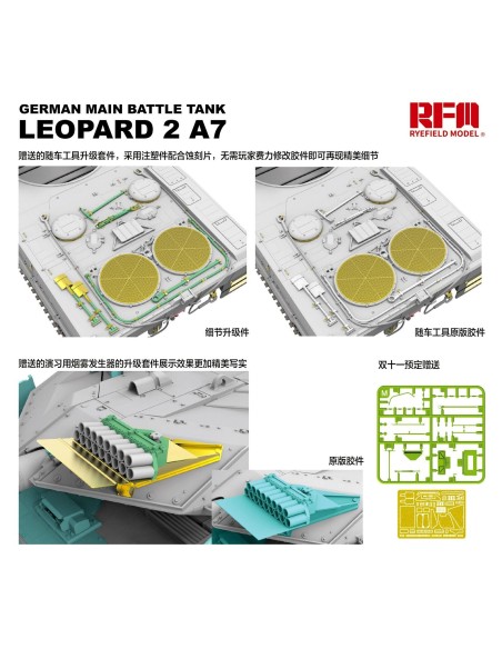 GERMAN MAIN BATTLE TANK W/WORKABLE TANK LEOPARD 2A7