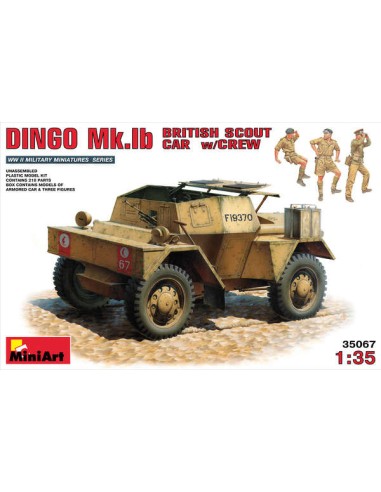 DINGO Mk.1b BRITISH SCOUT CAR w/CREW + CALCAS BISON
