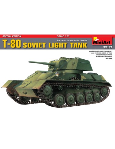 Soviet IIWW light tank T-80 (Special Edition)