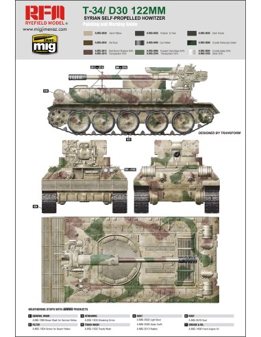 T-34/D30 122MM Syrian Self-Propelled Howitzer