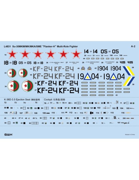 Su-30 MKM / MK / MKA / SME 'Flanker H' Multirole Fighter 4 In 1