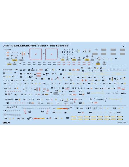 Su-30 MKM / MK / MKA / SME 'Flanker H' Multirole Fighter 4 In 1