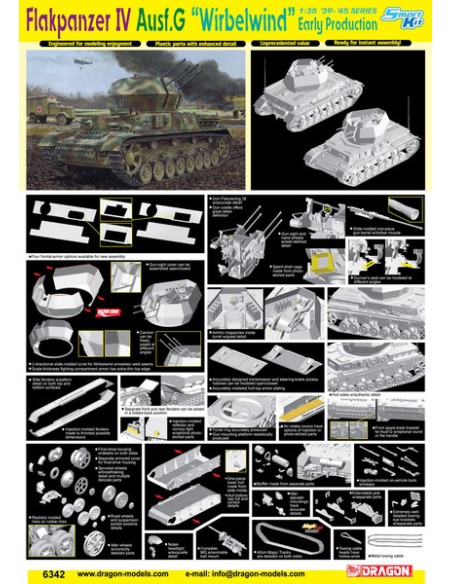 German Flakpanzer IV Ausf.G "Wirbelwind" Early Production