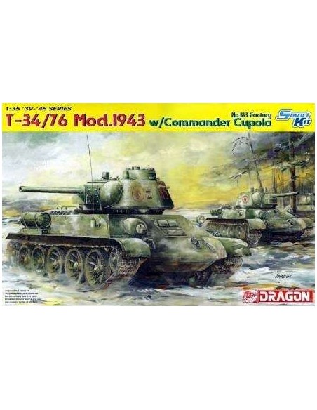 SOVIET T34/76 MOD.1943 WITH COMMANDER CUPOLA