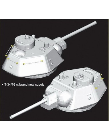 SOVIET T34/76 MOD.1943 WITH COMMANDER CUPOLA