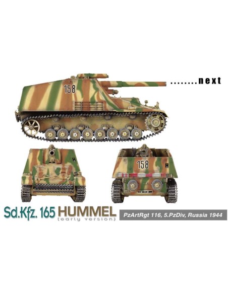 SD.KFZ. 165 HUMMEL (EARLY VERSION) - SIN FIGURAS
