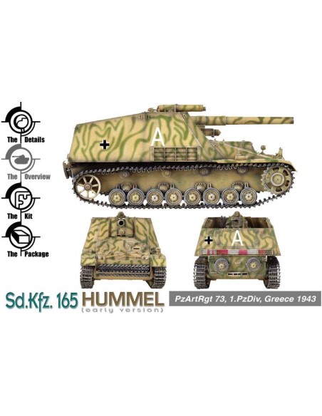 SD.KFZ. 165 HUMMEL (EARLY VERSION) - SIN FIGURAS