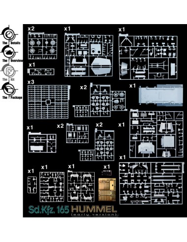 SD.KFZ. 165 HUMMEL (EARLY VERSION) - SIN FIGURAS