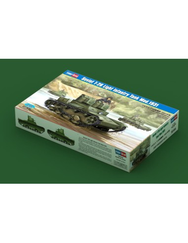 Tanque de infantería ligera soviético T-26...