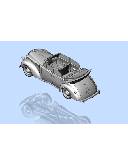 Admiral Cabriolet - WWII German Staff Car with Figures