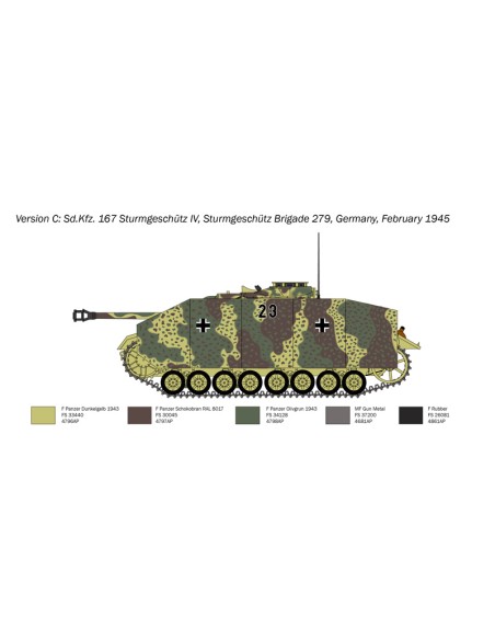 Sturmgeschutz / StuG.IV with Gluable Rubber Tracks