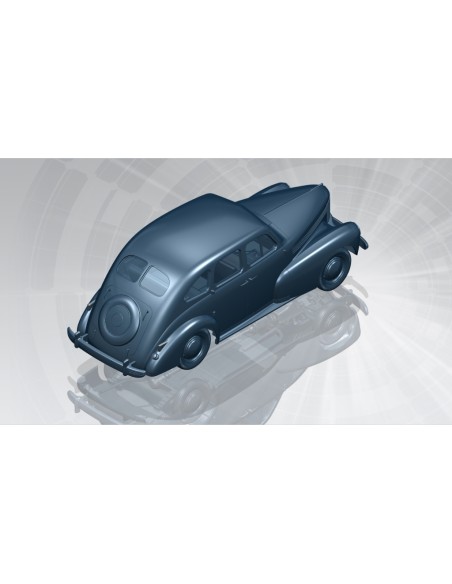 German Opel Kapitan Saloon WWII German Staff Car