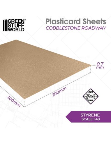 PLANCHA PLASTICARD - CALZADA EMPEDRADA