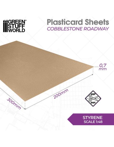 PLANCHA PLASTICARD - CALZADA EMPEDRADA