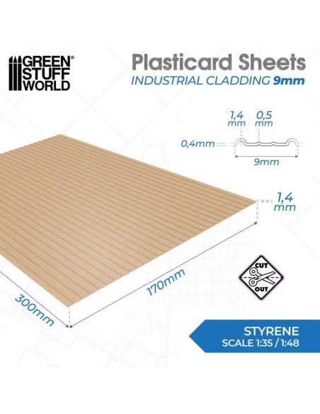 PLANCHA PLASTICARD - REVESTIMIENTO INDUSTRIAL 9mm
