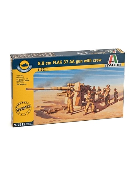 8.8 CM FLAK 37 AA GUN W/SERVANTS