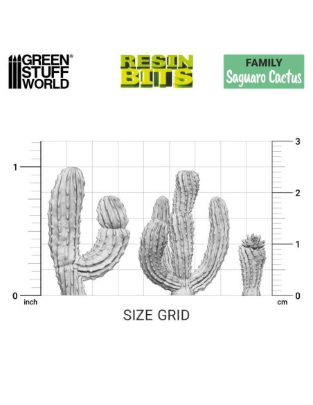 SET IMPRESO EN 3D - CACTUS SAGUARO