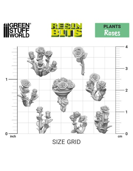 SET IMPRESO EN 3D - ROSAS