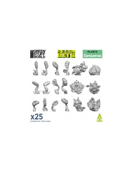 SET IMPRESO EN 3D - PLANTAS CARNÍVORAS