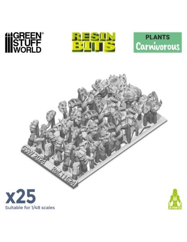 SET IMPRESO EN 3D - PLANTAS CARNÍVORAS