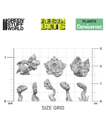 SET IMPRESO EN 3D - PLANTAS CARNÍVORAS