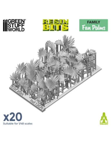 SET IMPRESO EN 3D - PALMERAS