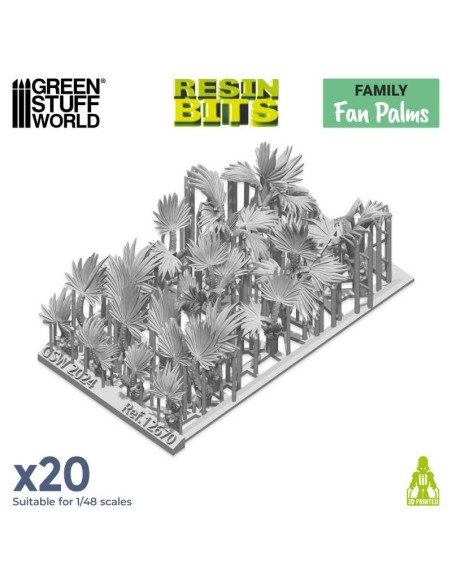 SET IMPRESO EN 3D - PALMERAS