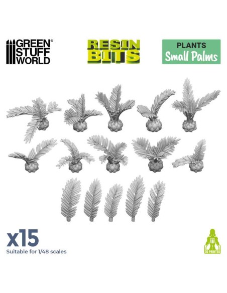 SET IMPRESO EN 3D - PALMERAS PEQUEÑAS