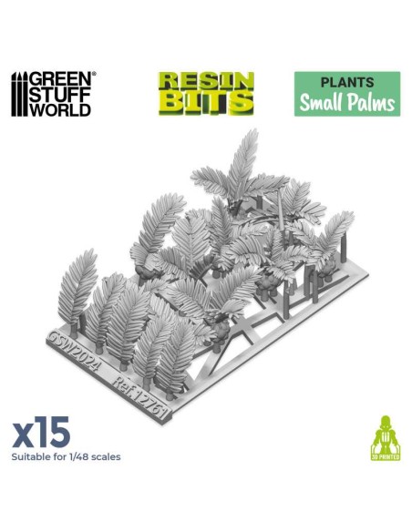 SET IMPRESO EN 3D - PALMERAS PEQUEÑAS