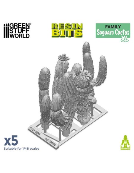 SET IMPRESO EN 3D - CACTUS SAGUARO XL