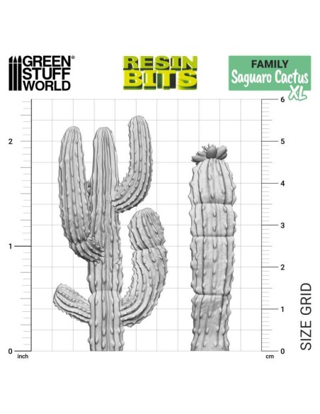 SET IMPRESO EN 3D - CACTUS SAGUARO XL