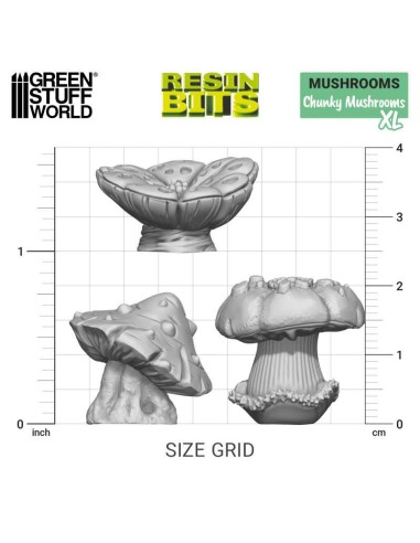 SET IMPRESO EN 3D - SETAS GRUESAS XL