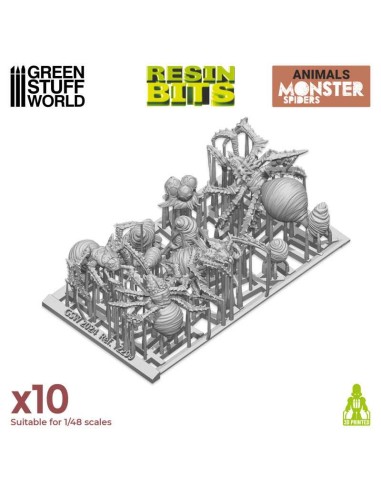 SET IMPRESO EN 3D - ARAÑAS MONSTRUOSAS
