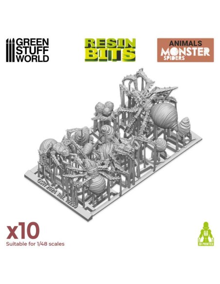 SET IMPRESO EN 3D - ARAÑAS MONSTRUOSAS