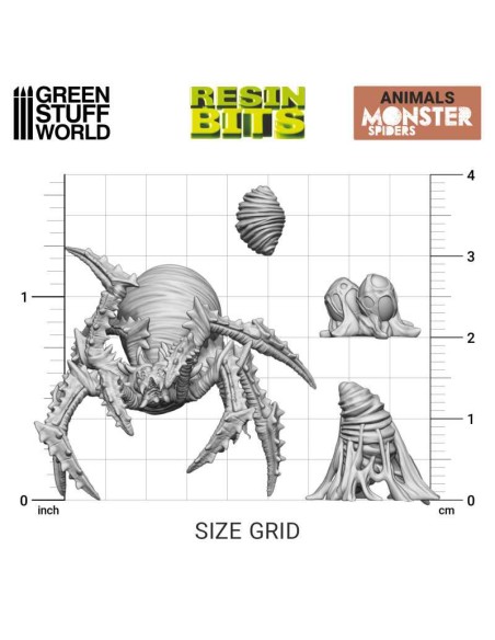 SET IMPRESO EN 3D - ARAÑAS MONSTRUOSAS