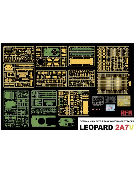 German Main Battle Tank Leopard 2A7V with Workable Tracks