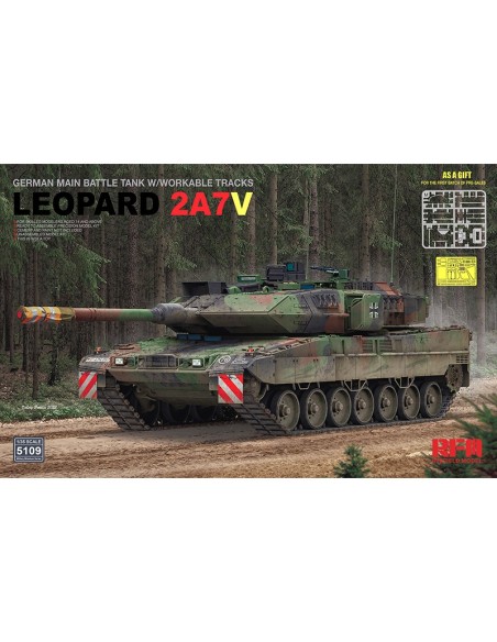 German Main Battle Tank Leopard 2A7V with Workable Tracks