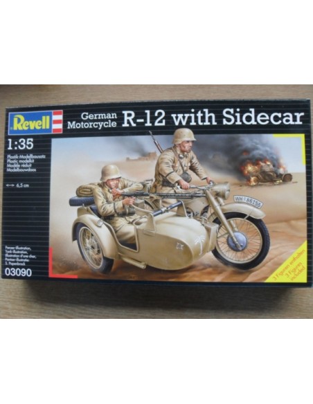 German Motorcycle BMW R-12 with Sidecar