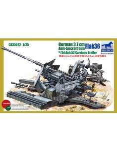 German Anti-aircraft 37mm gun Flak36 with Sd.Anh.52...
